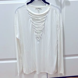 Express Vneck long sleeve shirt